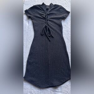 Planet Gold short sleeve bodycon dress